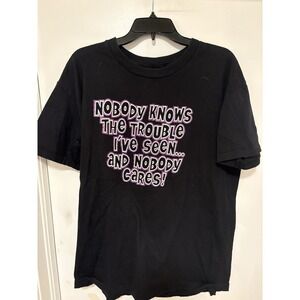 Vinage Y2K Nobody Knows The Trouble T-shirt Size XL